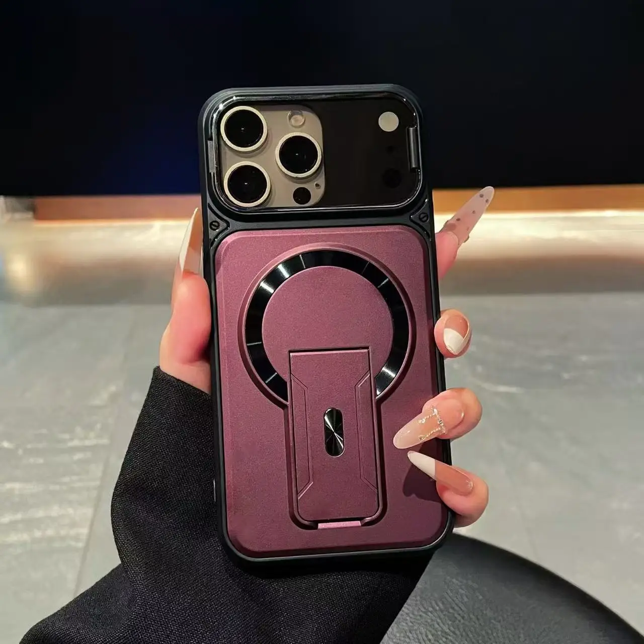 Camera Lens Protector - Faltbarer Ständer Magnetische Schutzhülle für iPhone