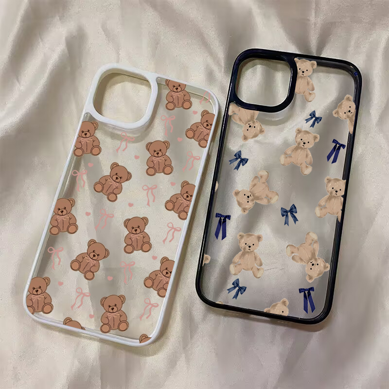 Samsung Galaxy A55 - Niedliche Teddybär-Schleife Handyhülle für Samsung Galaxy