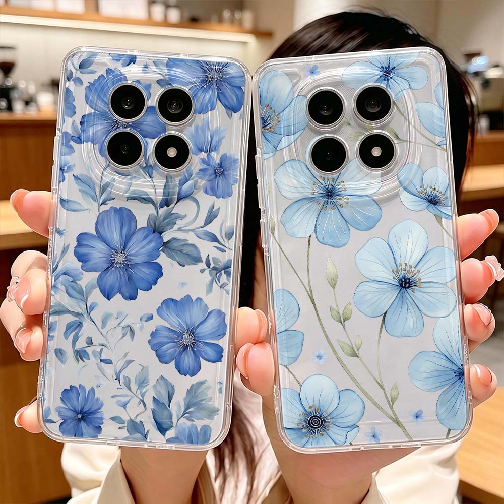 Blaues Aquarell-Blumenmuster H – Xiaomi Poco X6 Bewertung und Preis
